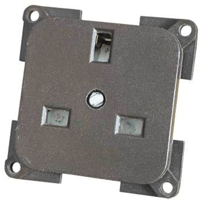 Switches & Sockets Electrical 230Volt,3 pin socket, grey