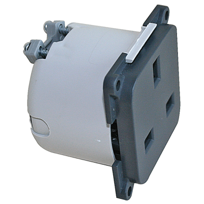Switches & Sockets Electrical CBE 230v Socket + Back Protect Box