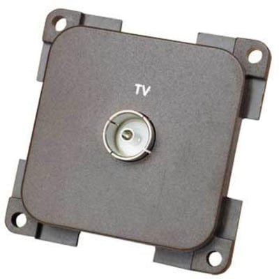 Switches & Sockets Electrical CBE Brown TV Aerial Socket