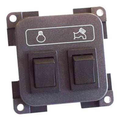 Switches & Sockets Electrical CBE Grey Pump + Light Switch