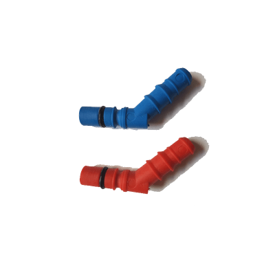 Taps Water Reich Nozzle ridged, red and blue