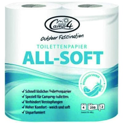 Toilet Chemical & Maintenance Cleaning & Sanitation All Soft Toilet Roll 4pk