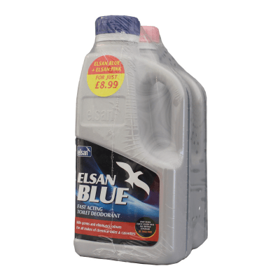 Toilet Chemical & Maintenance Cleaning & Sanitation Elsan Blue and Elsan Pink – 1 Litre TWIN PACK