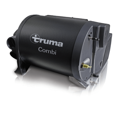 Truma Combi Heaters Gas Truma Combi 4E c/w black flue, CP+. JG water fittings, 6m cable.