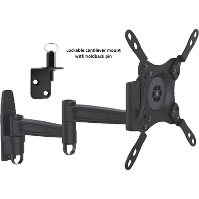 TV Mounting Brackets TV & Satellite Medium Cantilever with Anti Theft 13" up to 40"