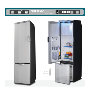 Vitrifigo Refrigeration Refrigeration & Cooling Vitrifigo Slim150 Fridge Freezer Grey 12/24v