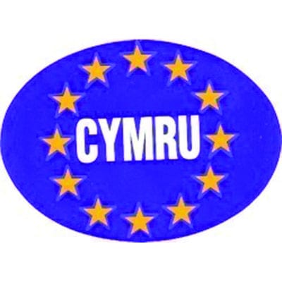 W4 Vehicle Accessories Vehicle Accessories Euro  Sticker CYMRU - Oval
