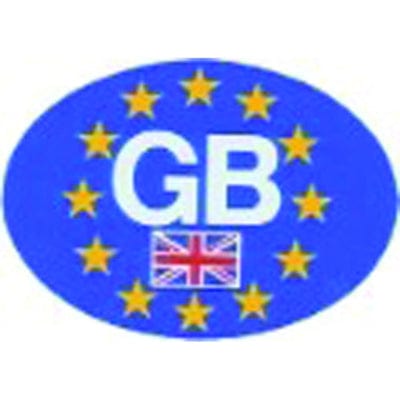 W4 Vehicle Accessories Vehicle Accessories Euro  Sticker GB - Oval