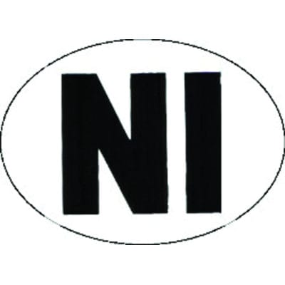 W4 Vehicle Accessories Vehicle Accessories NI  Sticker - large Oval