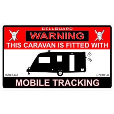 W4 Vehicle Accessories Vehicle Accessories Tracking Fitted Sticker - Caravan