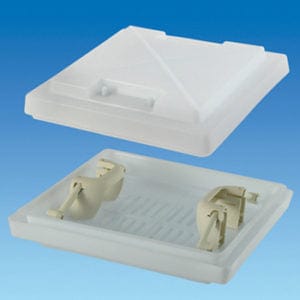 Windows & Accessories MPK Rooflights & Spares 280 x 280 Dome c/w Handles – White