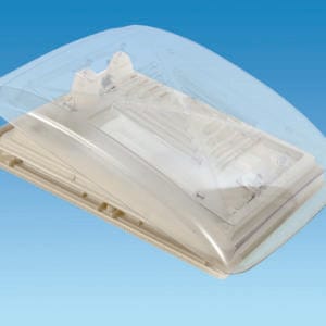 Windows & Accessories MPK Rooflights & Spares CLEAR 280 x 280 Rooflight c/w Flynet & Blind White